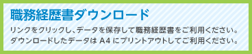 職務経歴書ダウンロード